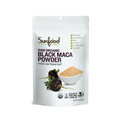 Sunfood Superfoods Black Maca Powder 